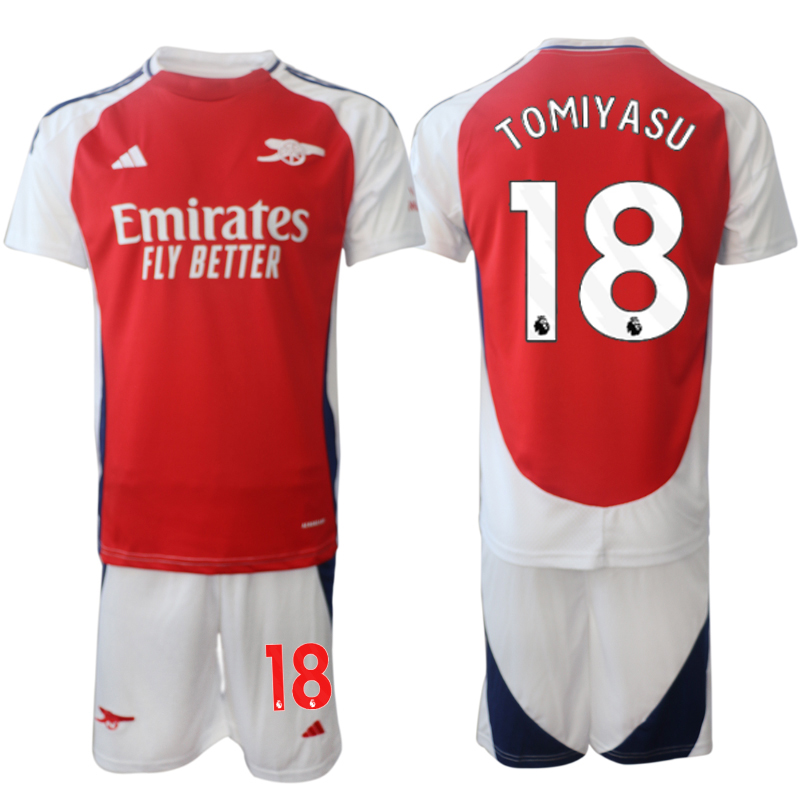 Men 2024-2025 Club Arsenal home Red 18 Soccer Jersey